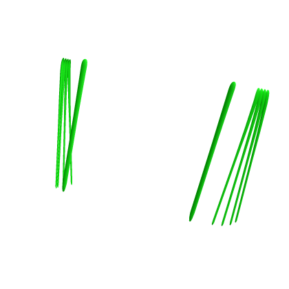 Very Long Nail Green