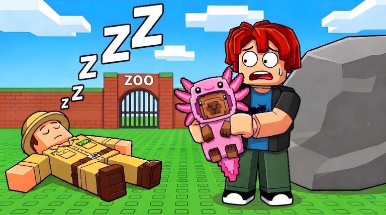 カピバラを盗まないで | 動物園の飼育係を起こさないで | Robloxでプレイ