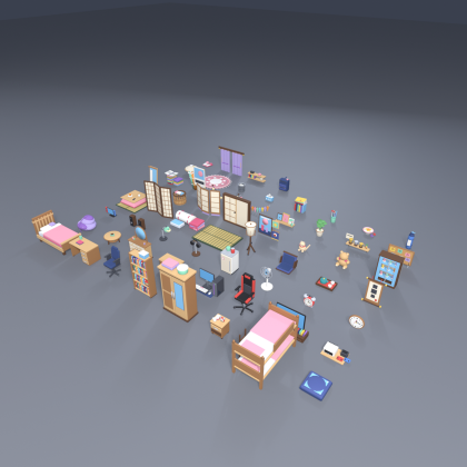 Anime Bedroom Props Kawaii Room Furniture x60 preview 5