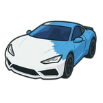 White Sports Nitro Car