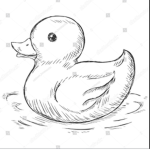 The yellow duck family