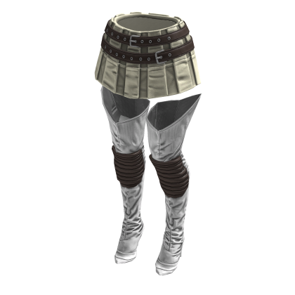 Fashionista Boot Chic Skirt (Cream Brown)