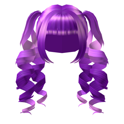 Purple Anime Drill Pigtails thumbnail