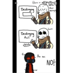 Ink's disagreement with error and destroying au s