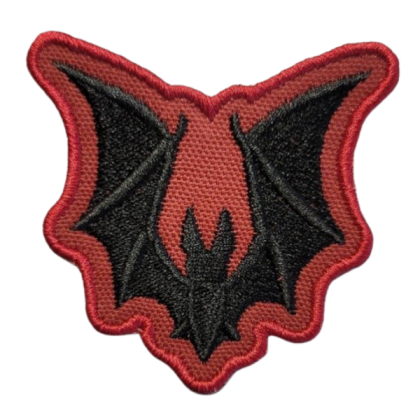 TB PNG Y2K Bat Red Black Patch Vampire Gothic Cute Roblox decal