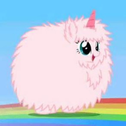 pink fluffy unicorn Roblox decal