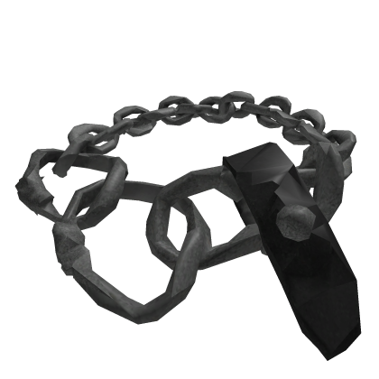 Old Silver Chain Leather Tag Bracelet Hat Roblox item
