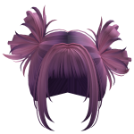 Purple Pigtails W Buns