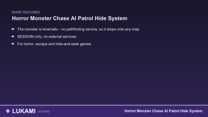 Horror Monster Chase AI Patrol Hide System preview 5