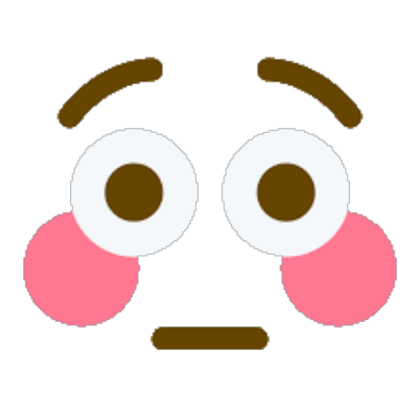 flushed emoji face Roblox decal