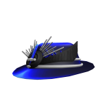Elegant Midnight Ornate Fedora