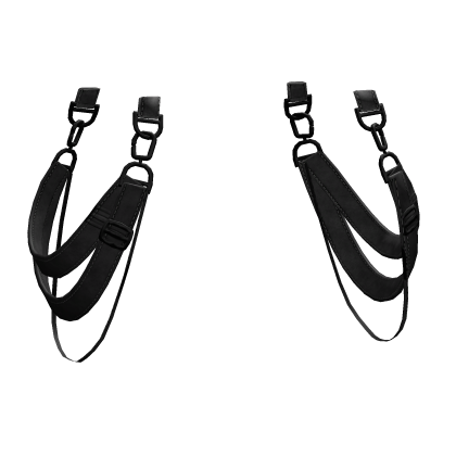 Black Elite Suspender Waist Straps V2