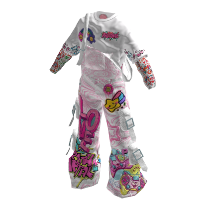 ARCANAE - Pink Streetwear Overall thumbnail