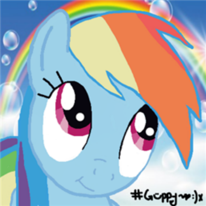 Rainbow Dash Drawing  Roblox decal