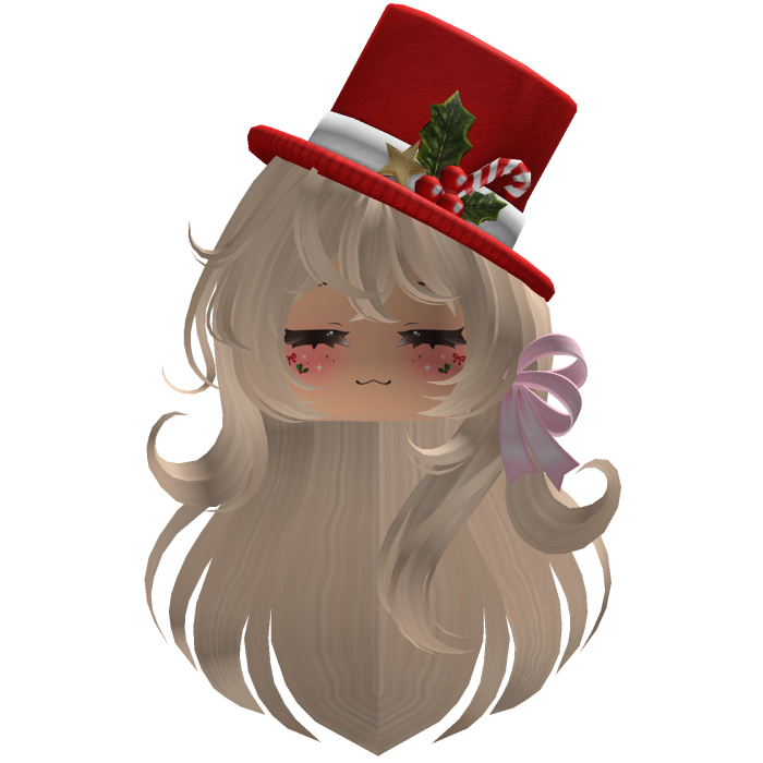 Beautiful Christmas hat hairstyle bow (Blonde)