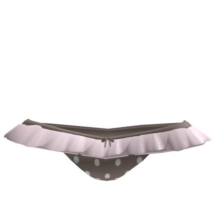 Ruffle Bow Skirt (Pink and Brown) Roblox item
