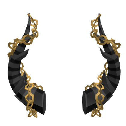 Gold/Black Chained Horns [LIMIT]