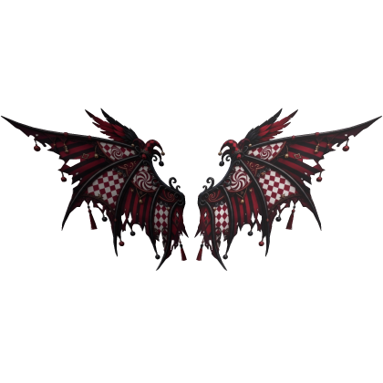 RED VAMPIRE BAT WINGS [Y2K / GOTH / JESTER]