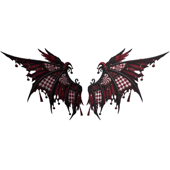 RED VAMPIRE BAT WINGS [Y2K / GOTH / JESTER]