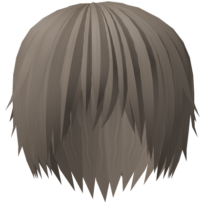 ash brown messy emo vkei hair
