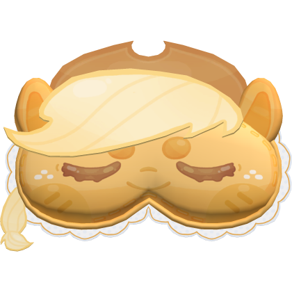 cute orange pony cosplay apple sleep mask