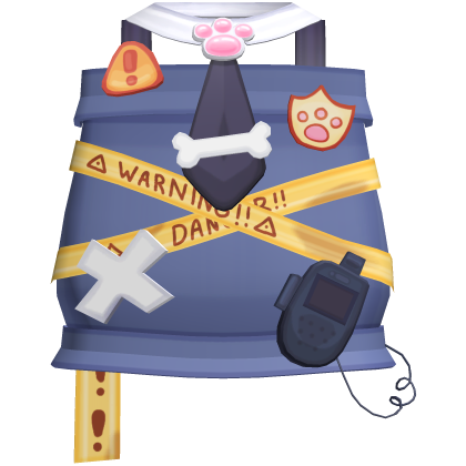 Cute Blue Puppy Police Paw Vest thumbnail