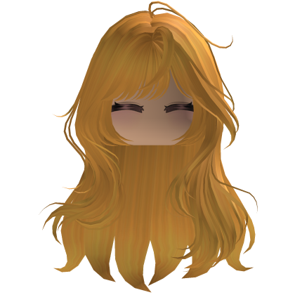 Cute emo y2k hair fluffy (yellow)