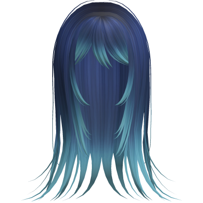 Blue Vampire Emo Wispy Long Hair Roblox item