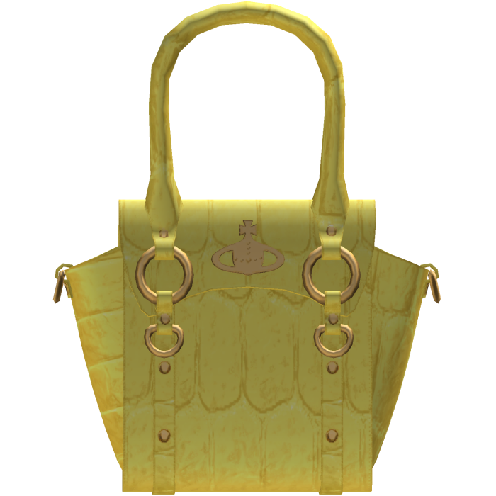 Yellow Vivienne Westwood Baddie Purse Bag