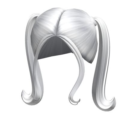 -',ৎ Preppy Private School Pigtails in White