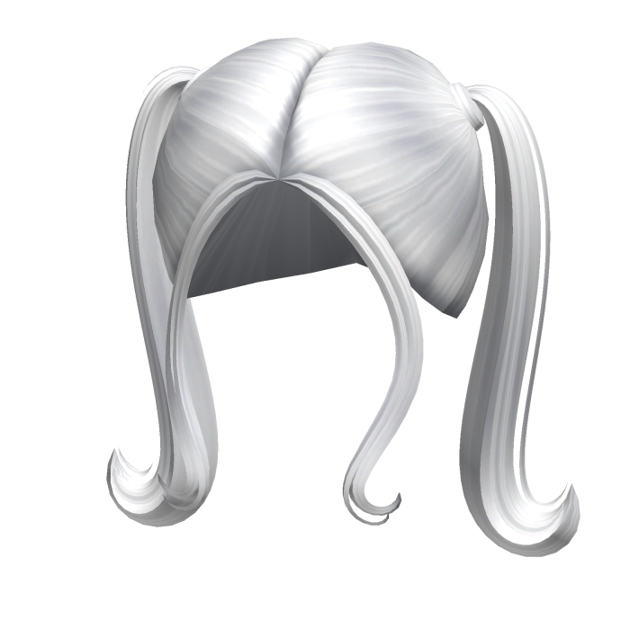 -',ৎ Preppy Private School Pigtails in White