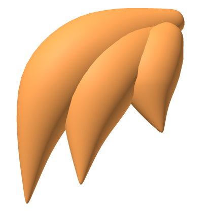 Bright Orange Hair Tuft Roblox item