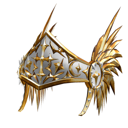 White and Gold Cross Valk