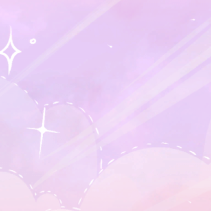Pastel Purple Cloud Sky Sparkle Kawaii Background