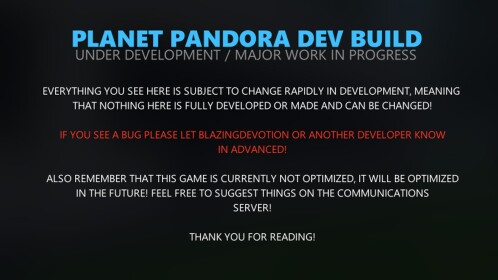 Planet Pandora [DEV]