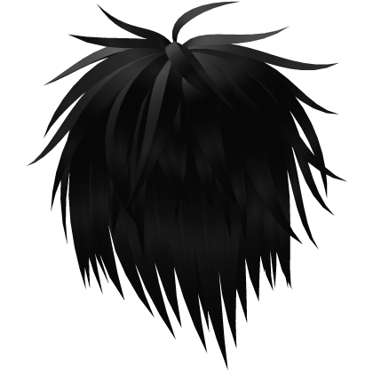 Black Emo Scene Messy Hair Roblox item