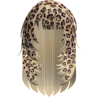 2000s Stylish vkei Leopard Print Girl Hair Roblox item