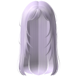 Light Purple Wispy Straight Hair
