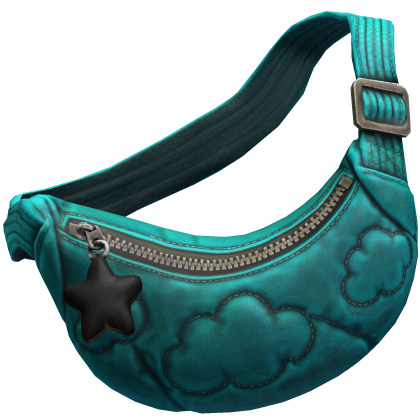 Teal Black Star Sling Bag