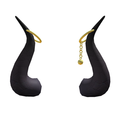 Pierced Horns Black Roblox item
