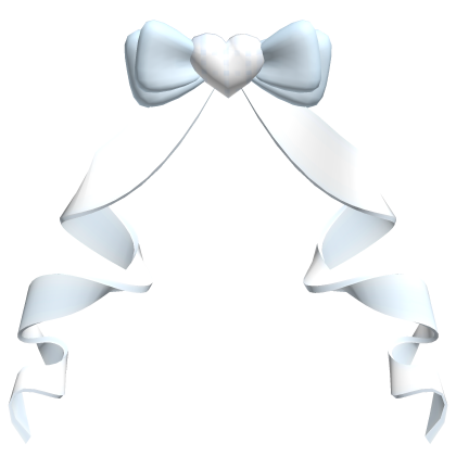 ♡ adorable twirly sweetheart back bow꒱blue