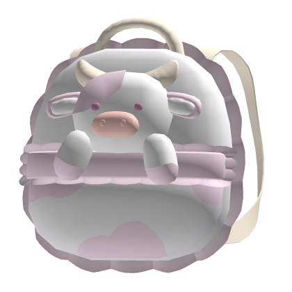 ♡ ꒰cutesy dreamy cow backpack, pink. . .꒱♡ Roblox item