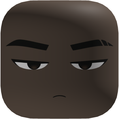Chill Bored Face Dark V2 Roblox item