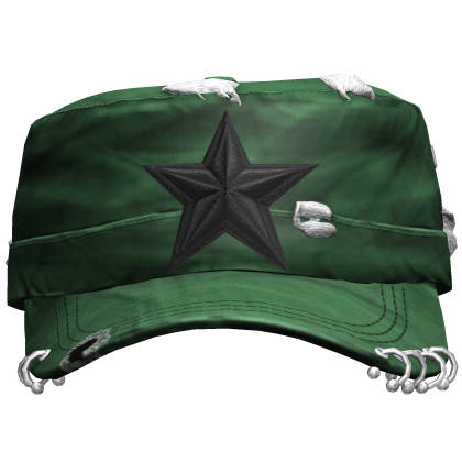 Green Star Y2K Grunge Cap Roblox item