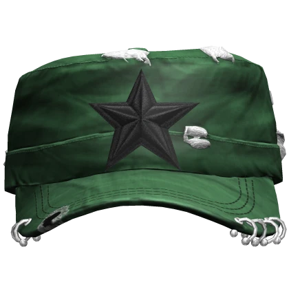 Green Star Y2K Grunge Cap | Roblox Item - Rolimon's