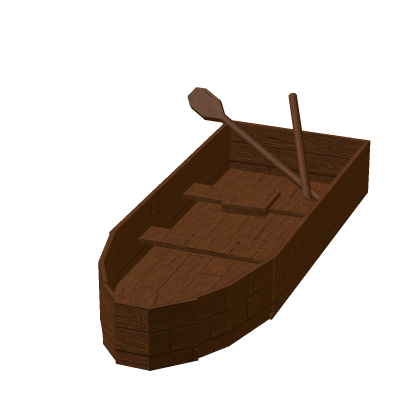 Working Small Wooden Boat Knight Kingdom Medieval
