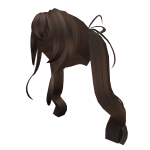Loose Brown Pigtails