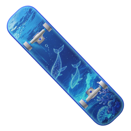 Webcore Blue Ocean Skateboard Roblox item