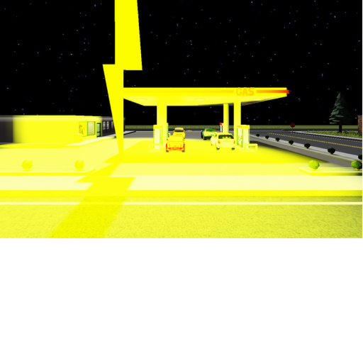 Suburban gas but its 5:00 am and raining