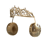 Golden Bejeweled  Tiara Headphone
